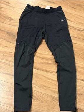 adidas Black Athletic Tights with Subtle Logo